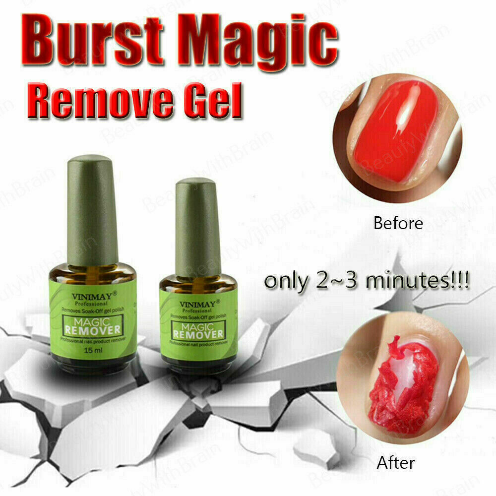 burst magic remover cleaner gel brust remover nail gel polish